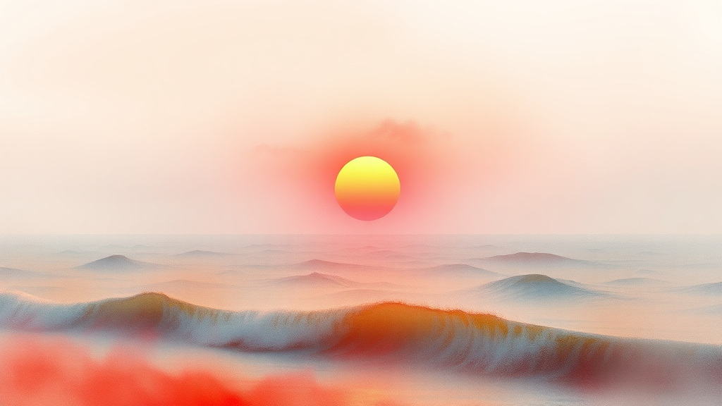 인천 해돋이 명소 BEST 5 (watercolor 스타일)