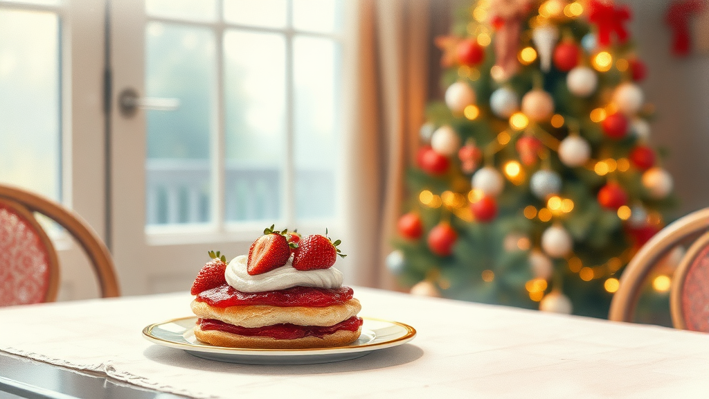 2025년 크리스마스 케이크 예약 안내 (watercolor 스타일)