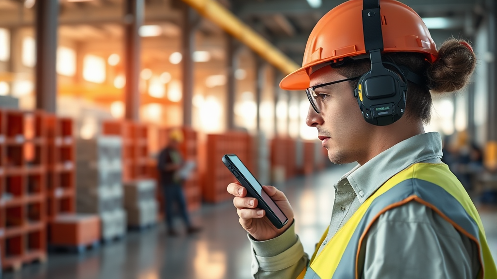 소음 측정 앱, 어떻게 활용할 수 있을까? (realistic 스타일)