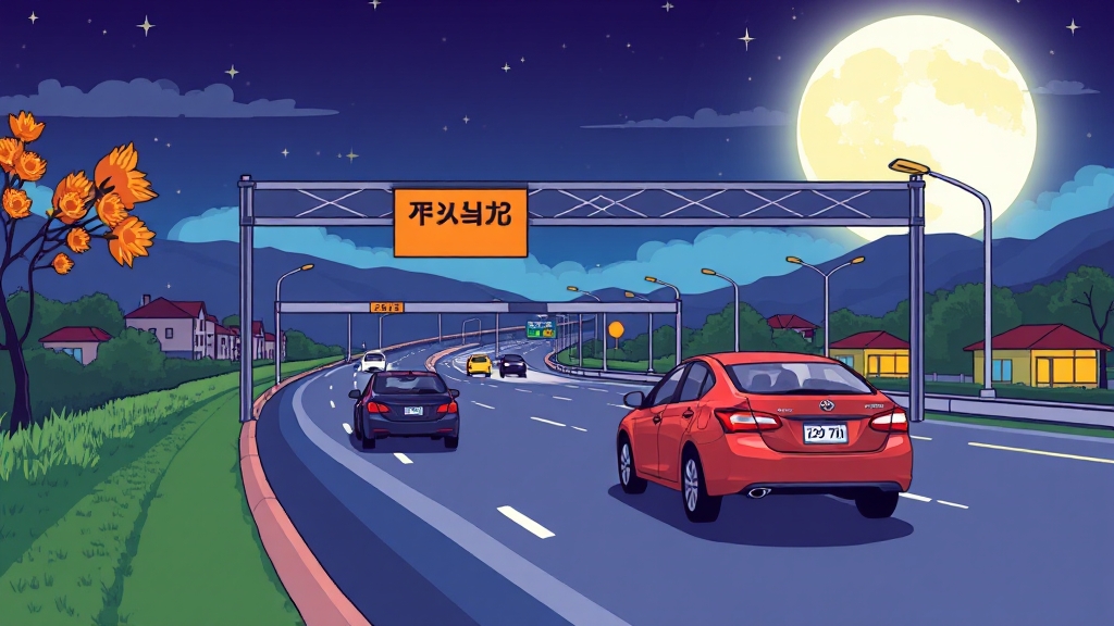 2025 추석 통행료 면제, 언제? (cartoon 스타일)
