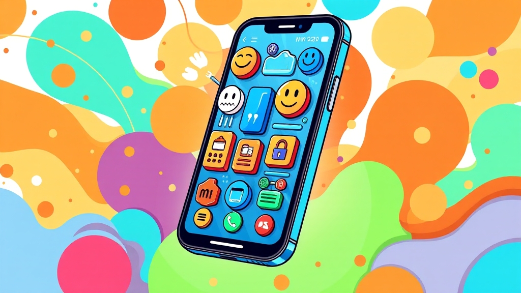 인터넷뱅킹 주요 기능 (cartoon 스타일)