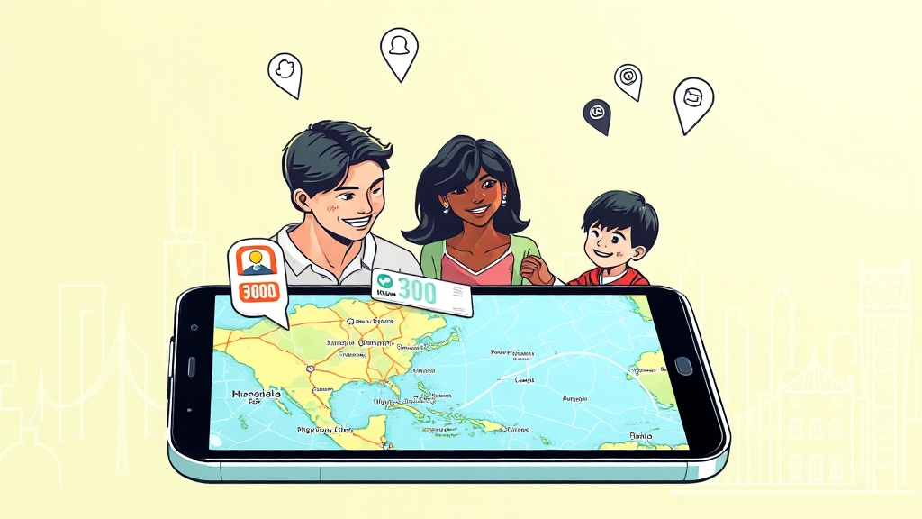 데이터 나눠쓰기 꿀팁: 로밍패스 활용법 (illustration 스타일)