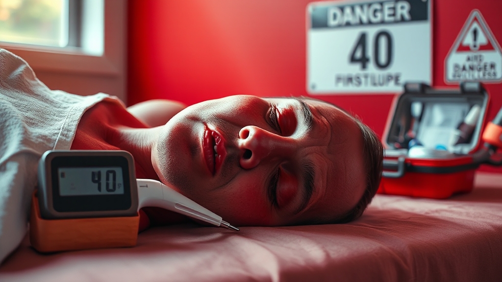 온열질환 종류별 증상 파악 (realistic 스타일)