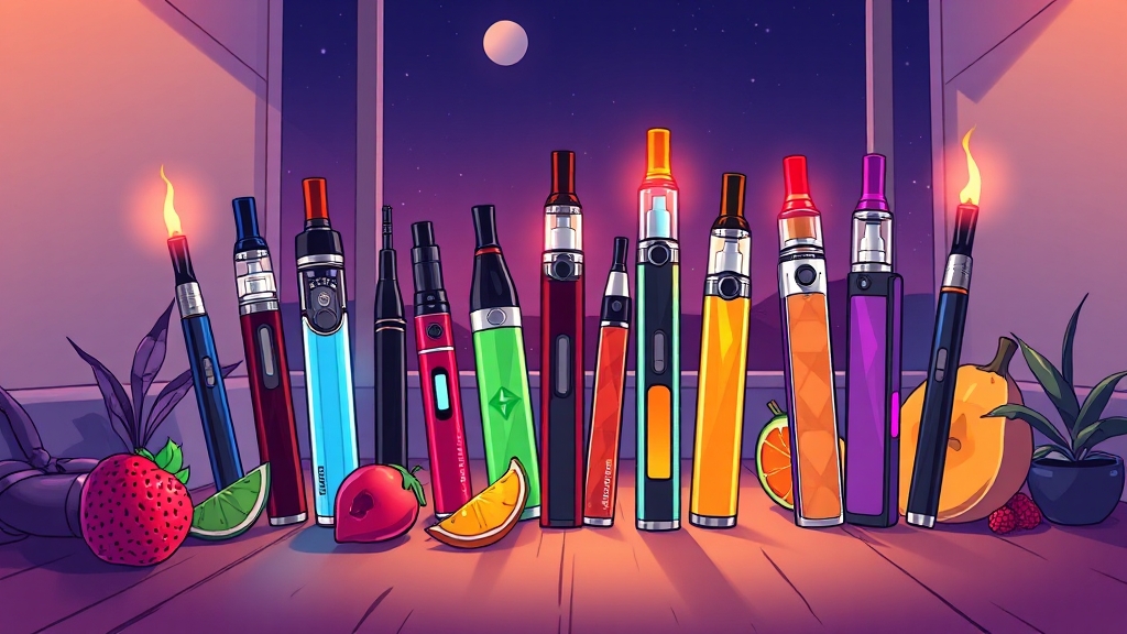 전자담배 센티아 소개 및 테리아와의 비교 (cartoon 스타일)