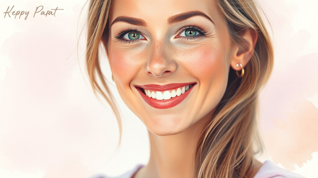 깨끗한 피부, 자신감을 되찾으세요! (watercolor 스타일)