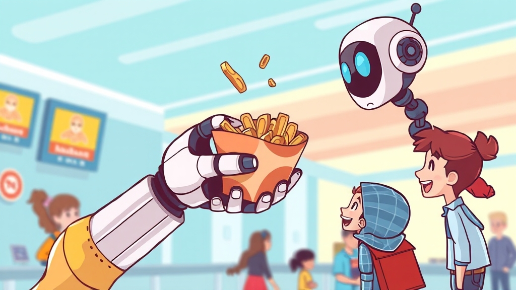 로봇 체험, 즐거움 가득! (cartoon 스타일)