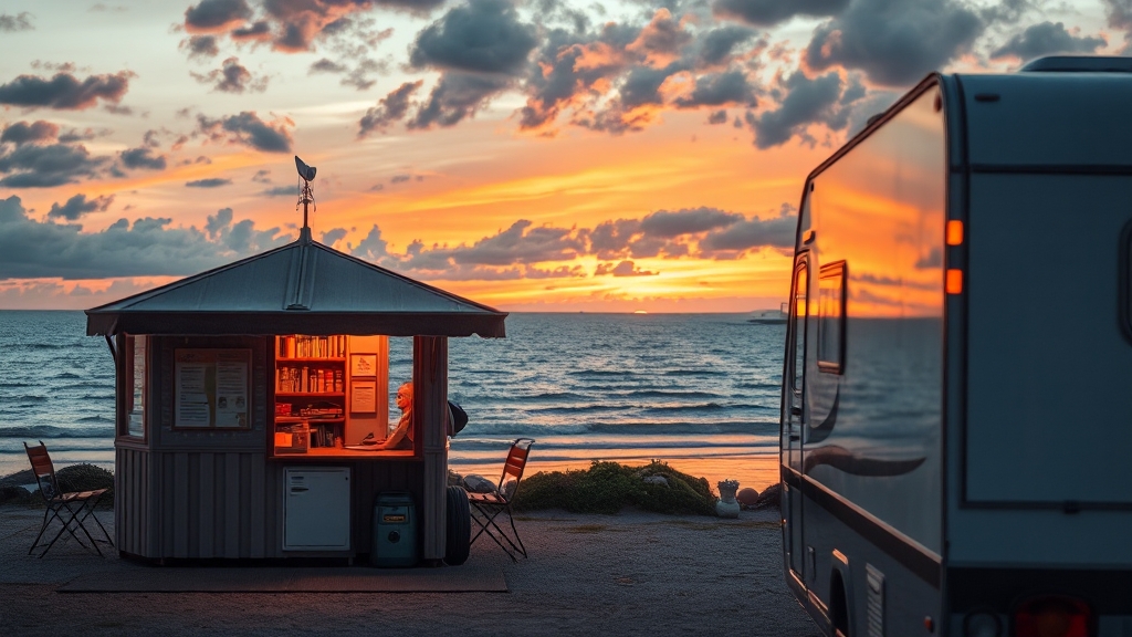 입/퇴실 시간 및 편의시설 (realistic 스타일)