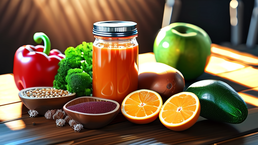 건강한 다이어트, 보조제와 함께 성공하는 비결 (realistic 스타일)