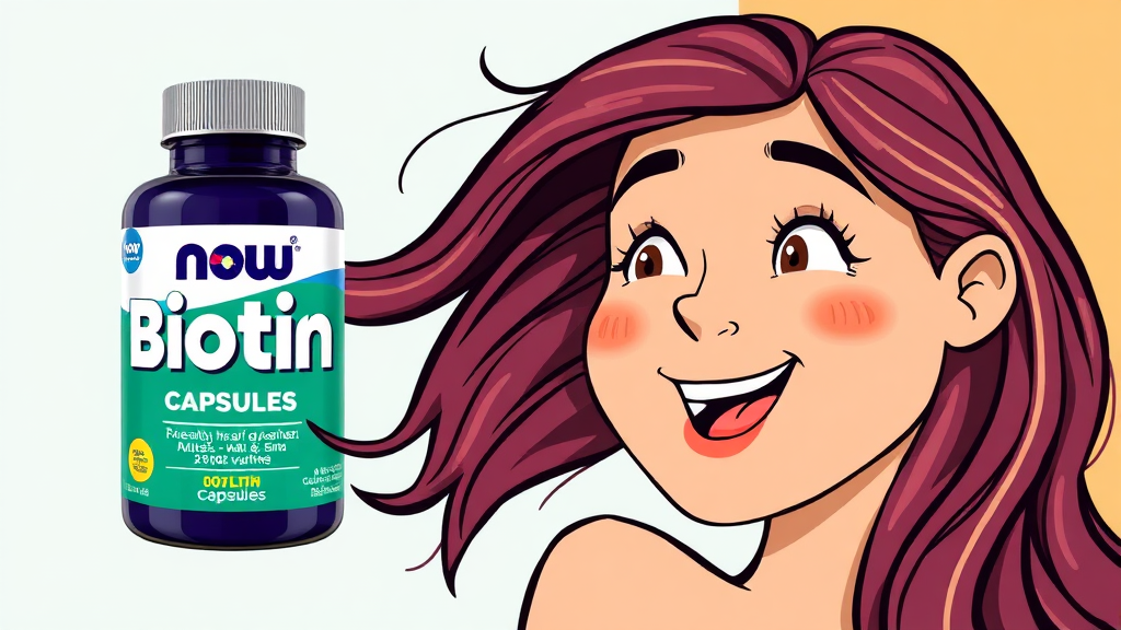 나우푸드 비오틴 5000mcg: 머리부터 발끝까지 건강 챙기는 비법 5 나우푸드 비오틴 섭취 방법 및 추천 대상 (cartoon 스타일)