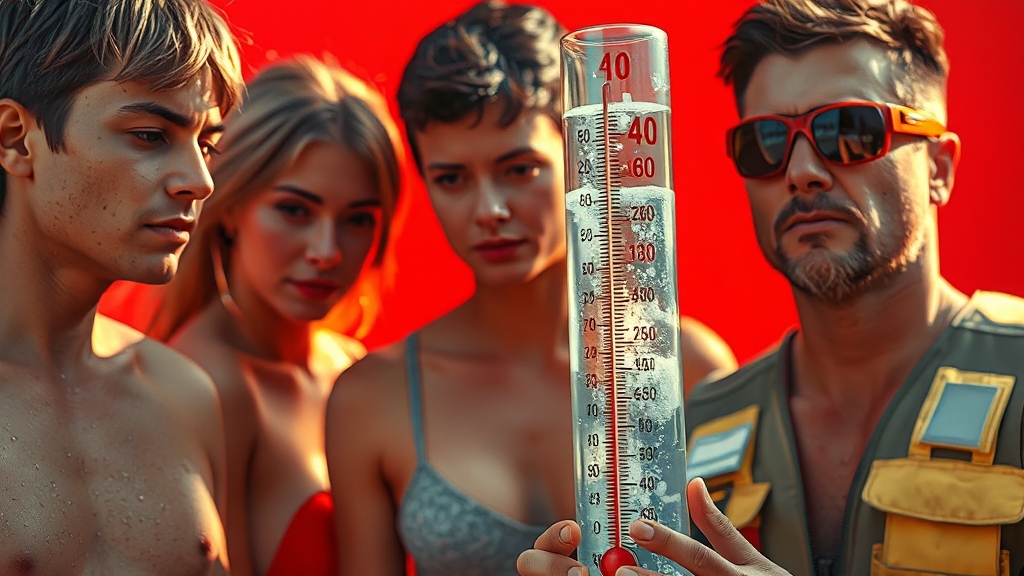 온열질환, 왜 위험할까요? (realistic 스타일)