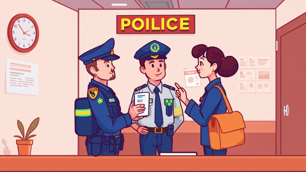 발급 절차 및 필요 서류 (cartoon 스타일)