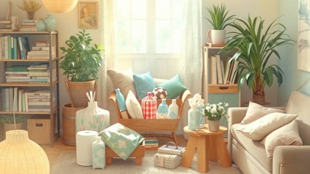 중고 거래로 돈 버는 방법 (watercolor 스타일)