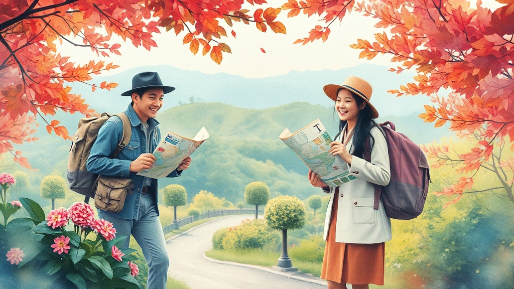스탬프 투어 참여 및 혜택 (watercolor 스타일)