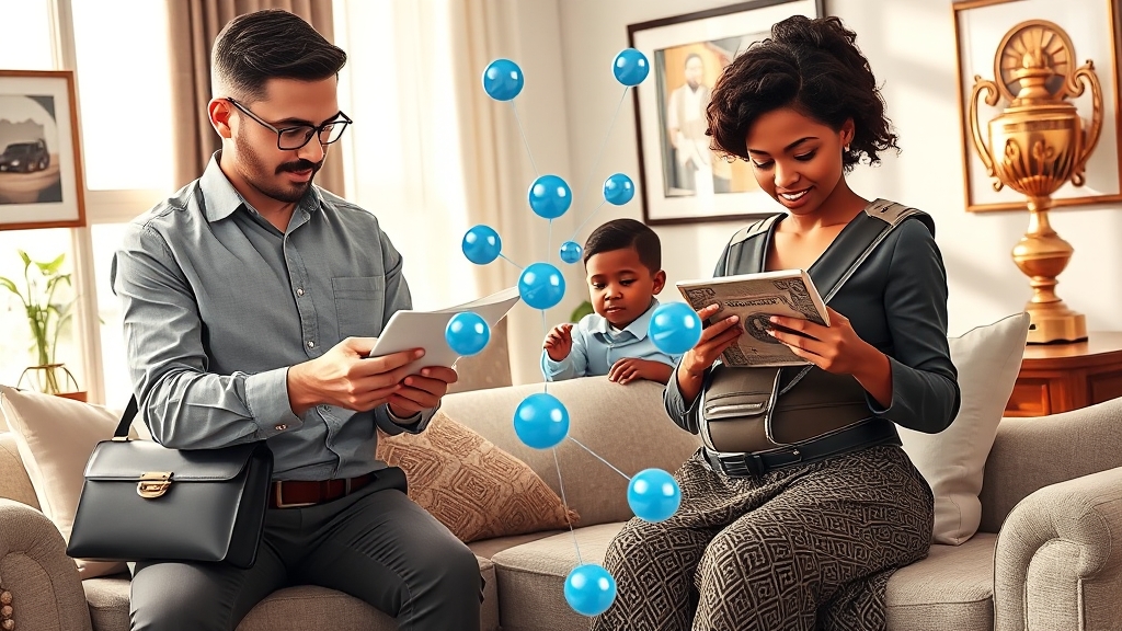 가족 간 거래, 어떻게 해야 안전할까? (illustration 스타일)