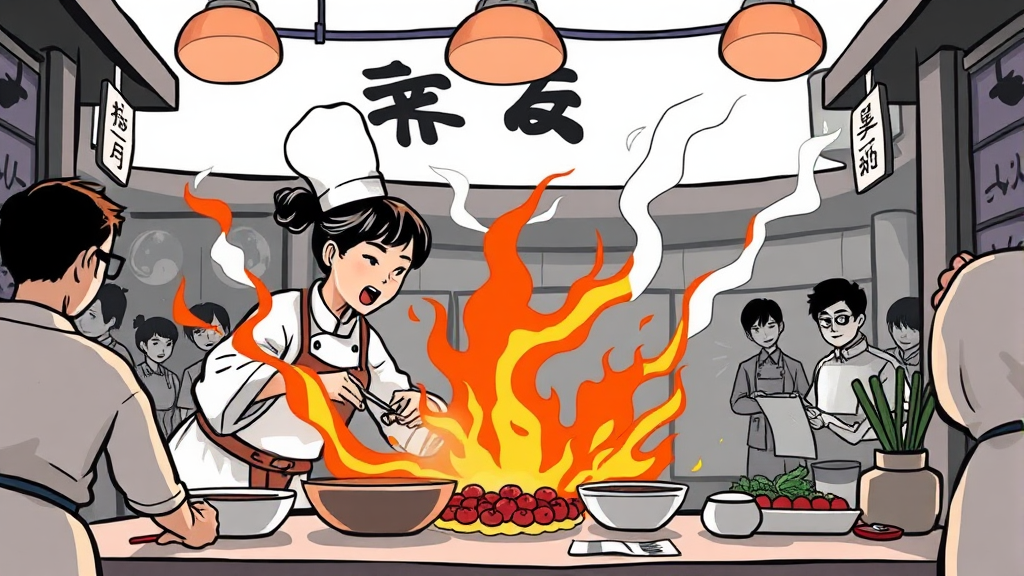 흑백요리사2 커뮤니티 반응 (cartoon 스타일)