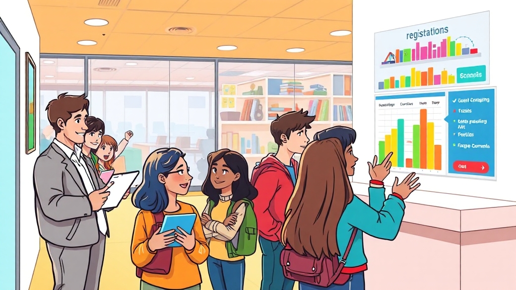 고교학점제 운영 방식은? (cartoon 스타일)