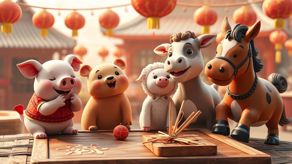 윷놀이 기본 개념 (realistic 스타일)