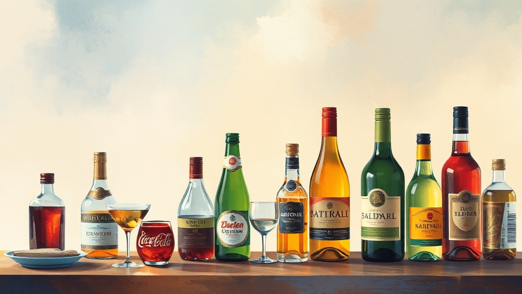 주류 & 음료 할인 (watercolor 스타일)