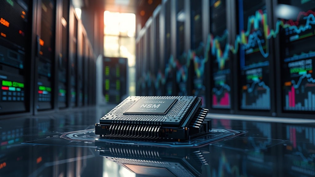 AI 반도체 시장 현황: 엔비디아의 지배력과 경쟁 구도 (realistic 스타일)