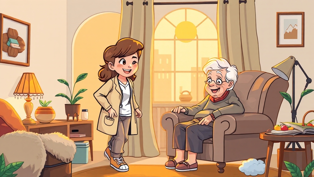 근무 환경 및 다른 유형 비교 (cartoon 스타일)