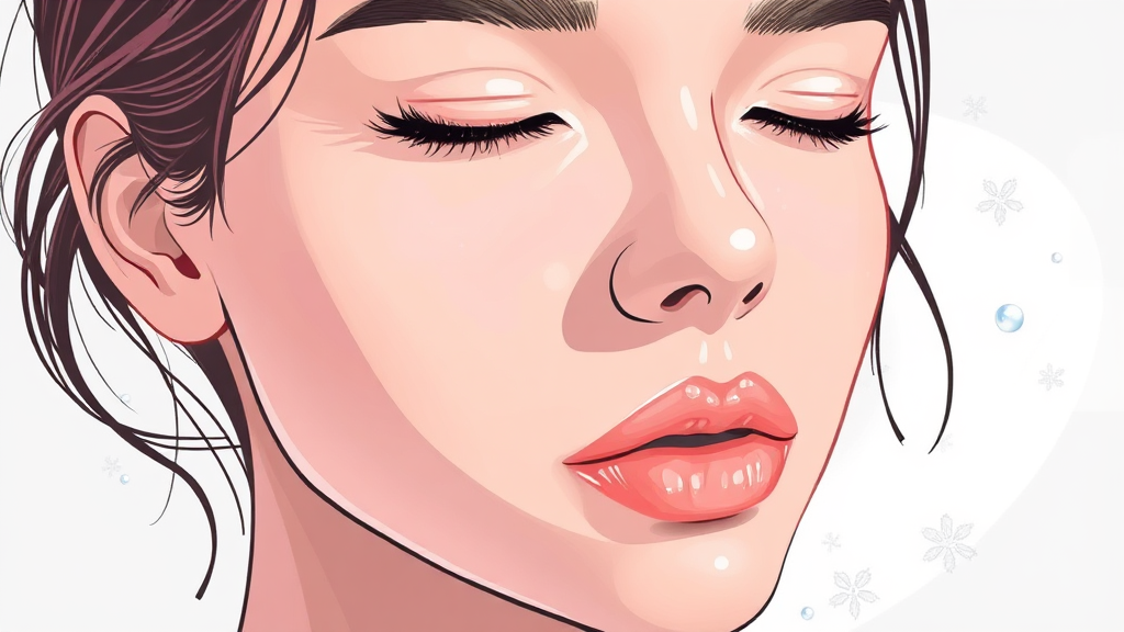 판테놀 크림 효과 UP! 스킨케어 루틴 (illustration 스타일)