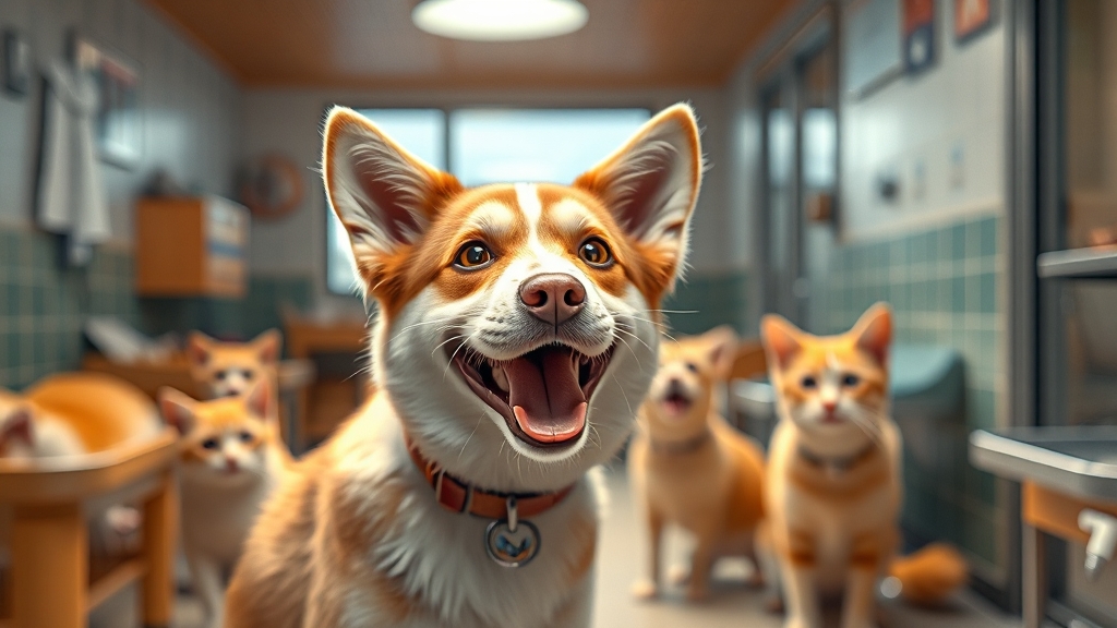 강남구 동물병원 찾기 (realistic 스타일)