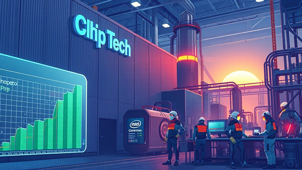 인텔 실적 분석, 4분기 전망은? (illustration 스타일)