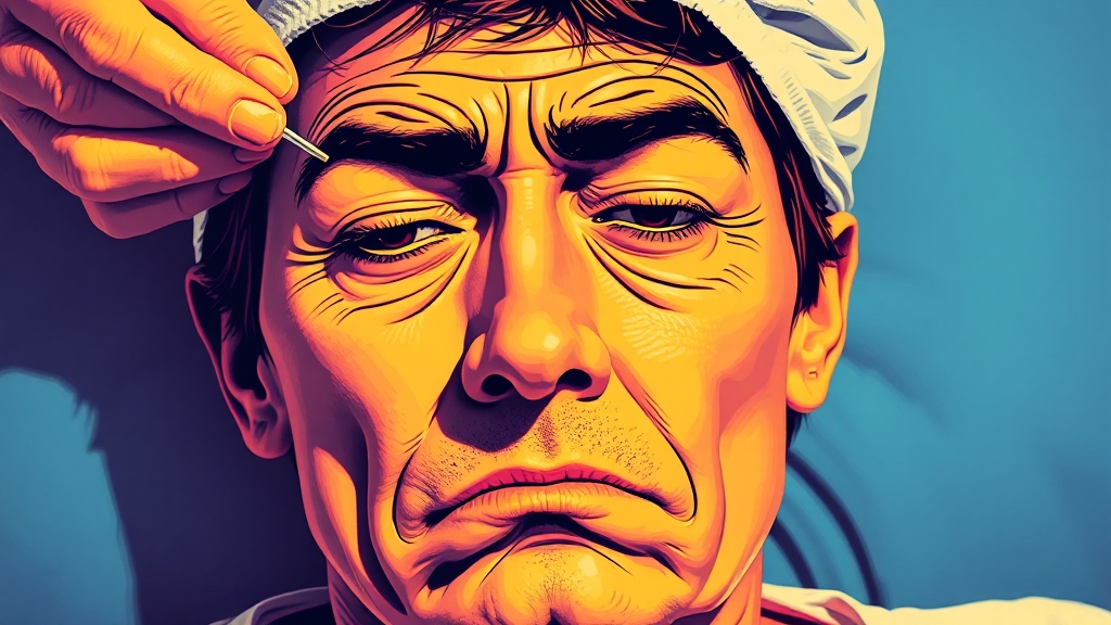 구안와사의 치료 방법과 접근법 (popart 스타일)