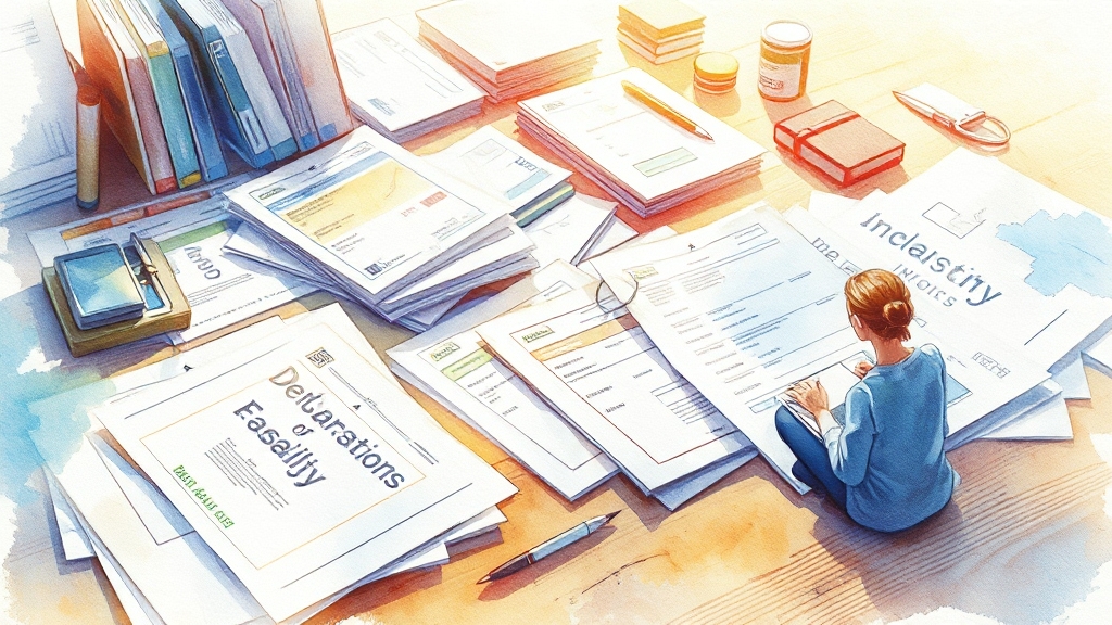 증빙 자료, 꼼꼼하게 준비하세요! (watercolor 스타일)