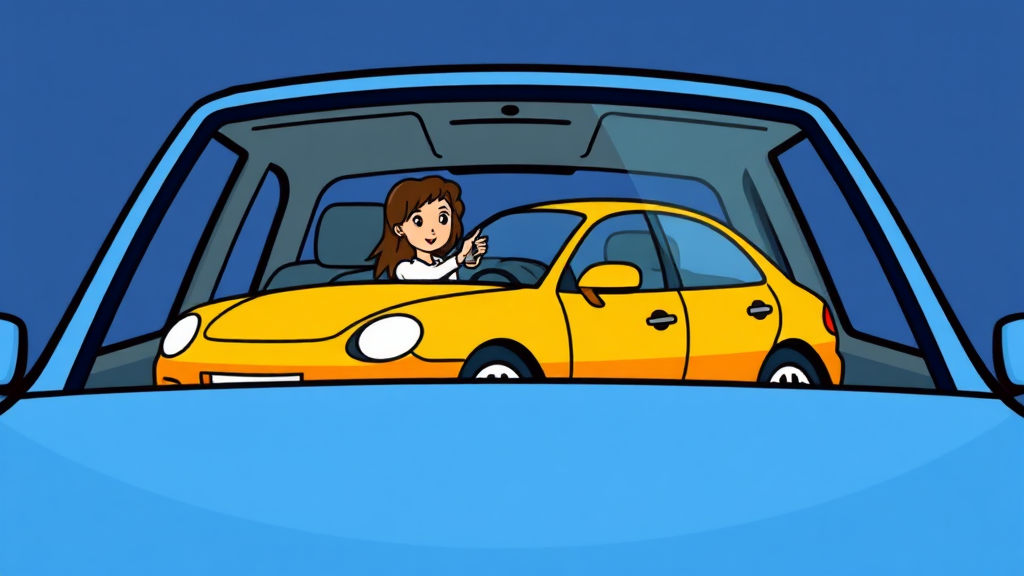 최근 운전자보험 관련 변경 사항 (cartoon 스타일)