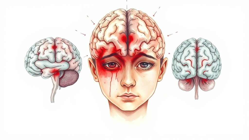 모야모야병의 증상과 초기 신호 (watercolor 스타일)