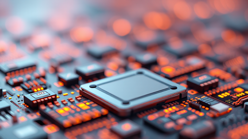 HBM 시장과 경쟁력 (realistic 스타일)