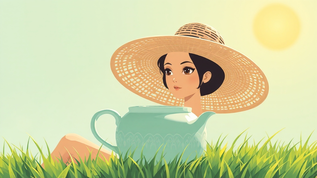 초복 더위 이겨내는 법 (illustration 스타일)