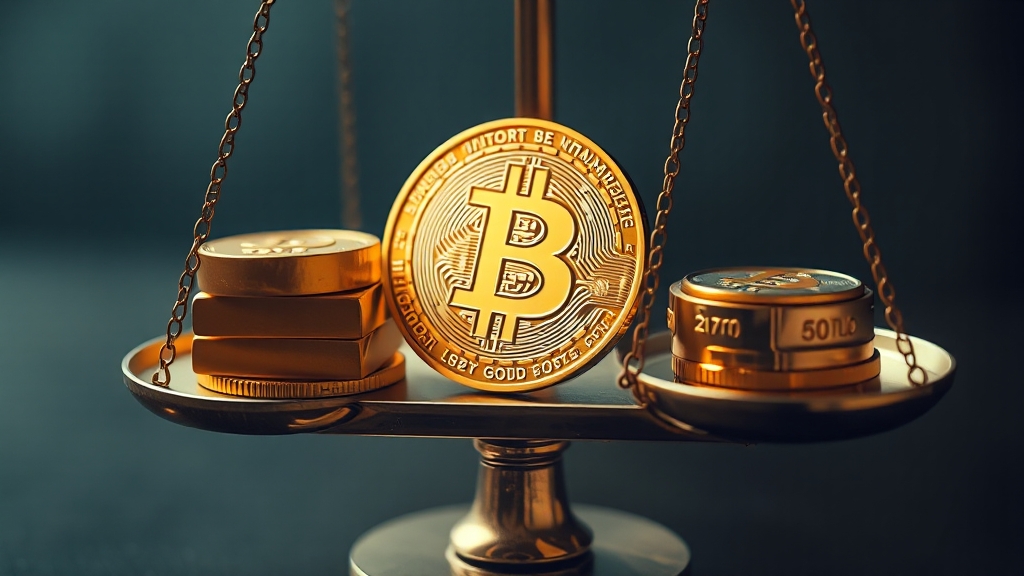 금, 비트코인 투자 전략 및 리스크 관리 (realistic 스타일)