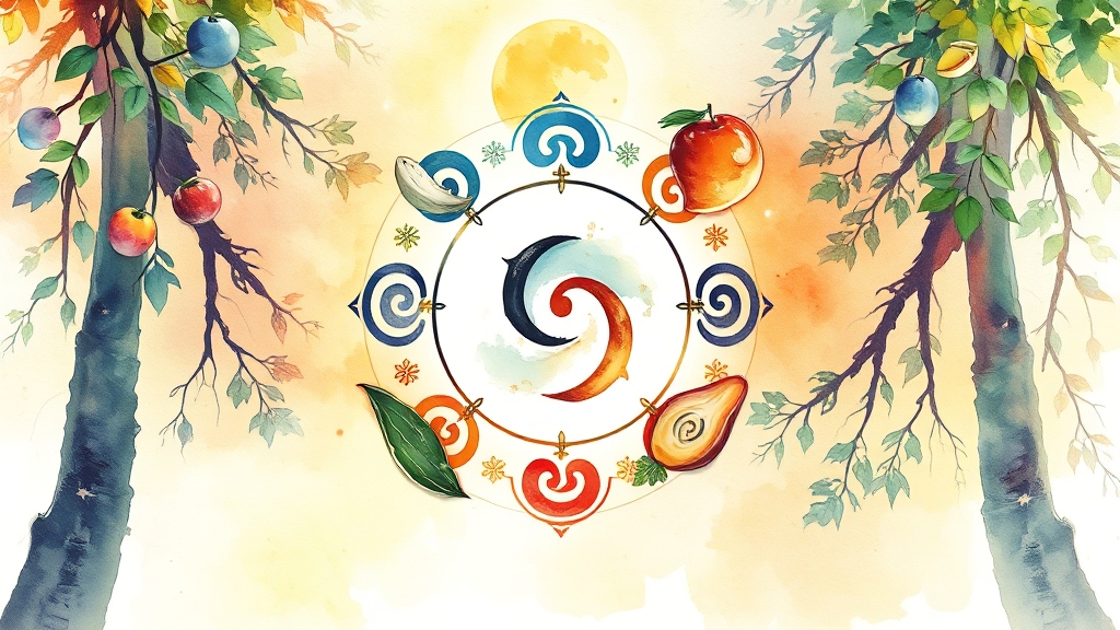 8체질 이론, 섭생 원리 이해 (watercolor 스타일)