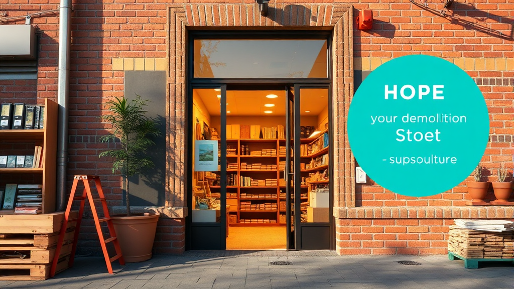 점포 철거비 지원 상세 (realistic 스타일)