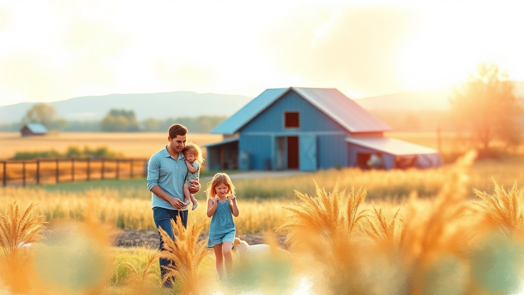 귀농귀촌, 꿈을 현실로 만드는 여정! (watercolor 스타일)