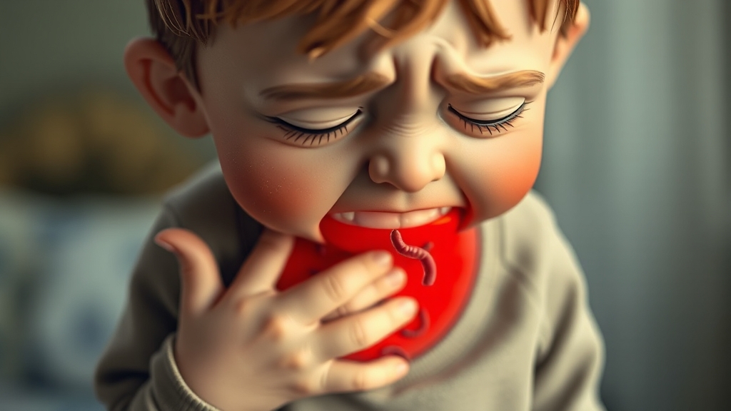 장염, 무엇일까요? (realistic 스타일)