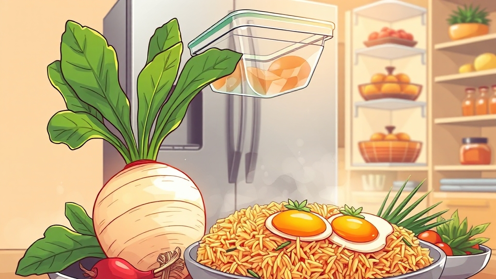 라드유 활용법: 요리 & 보관 (illustration 스타일)