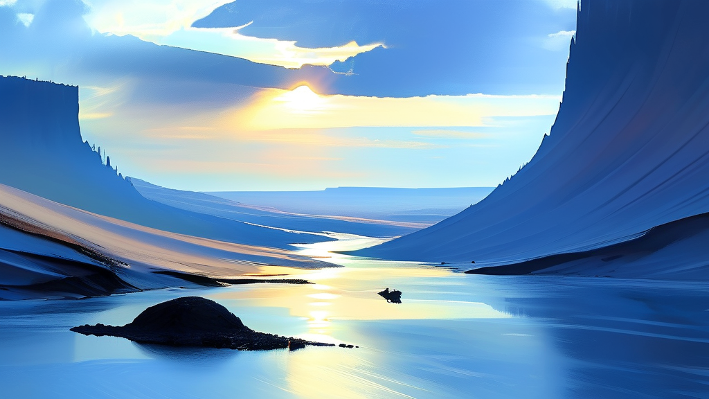 미래 전망: 경제 지표와 시장 예측 (watercolor 스타일)