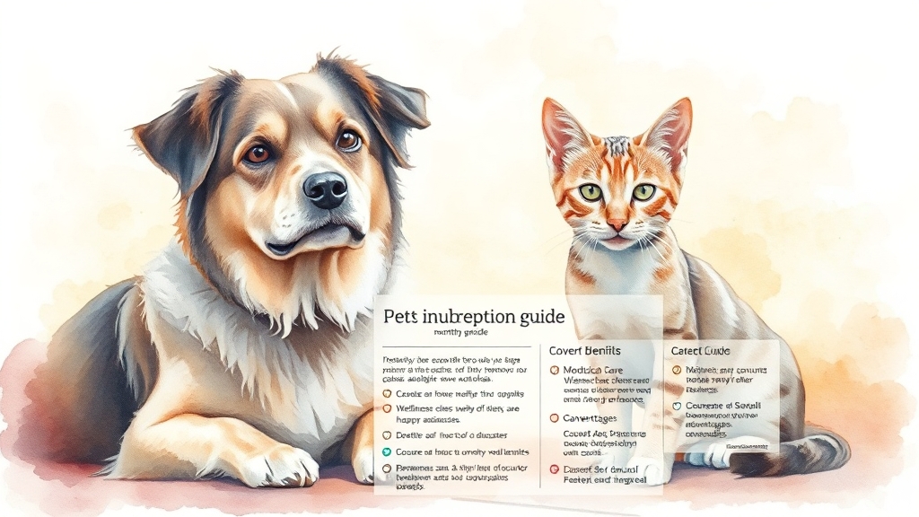 펫보험 가입 전 필수 확인사항 (watercolor 스타일)