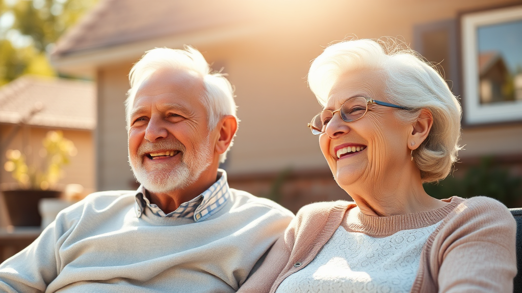 주택연금과 함께하는 안정적인 노후 설계 (realistic 스타일)