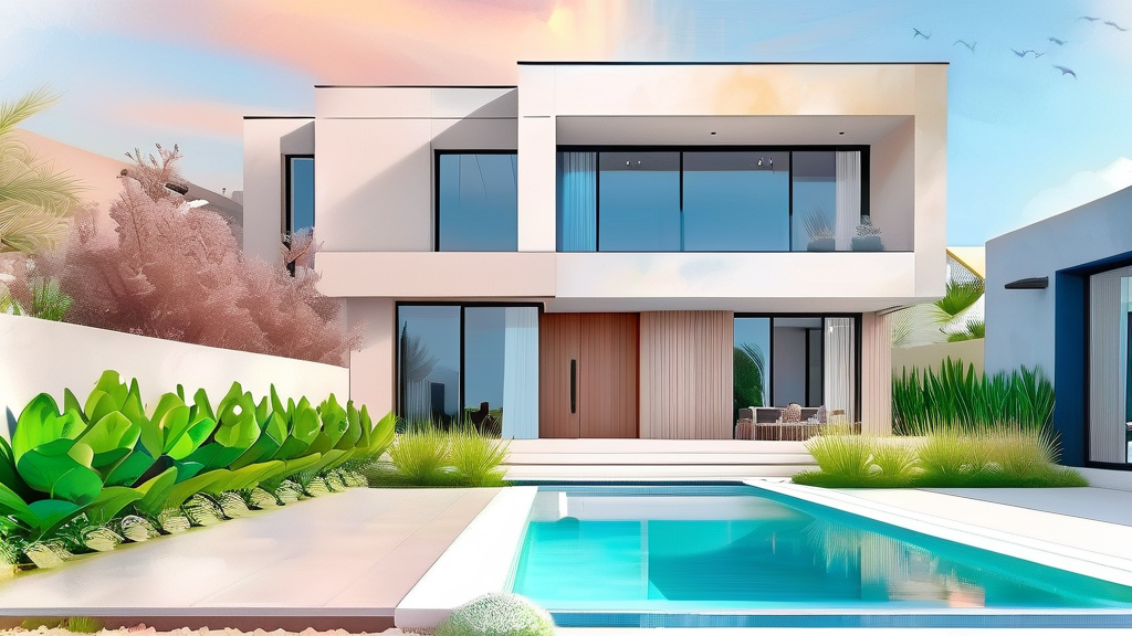 상속세 신고 시 고려해야 할 재산 평가 방법 (watercolor 스타일)