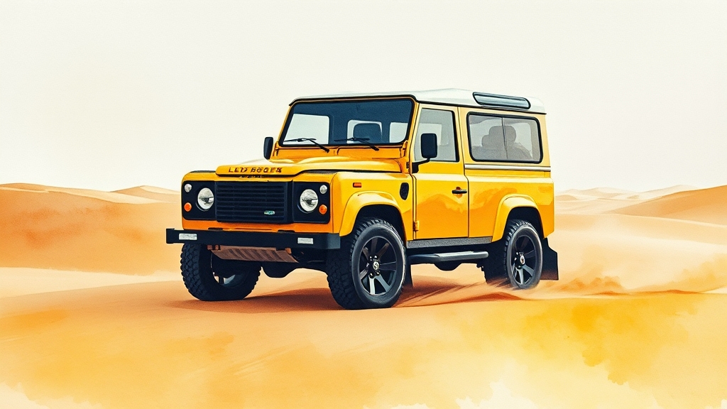 디펜더 110 트로피 에디션 (watercolor 스타일)