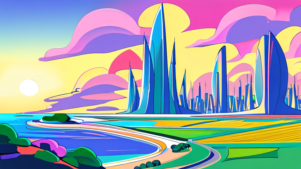 글로벌 경쟁 속 한국의 전략적 선택과 앞으로의 과제 (cartoon 스타일)