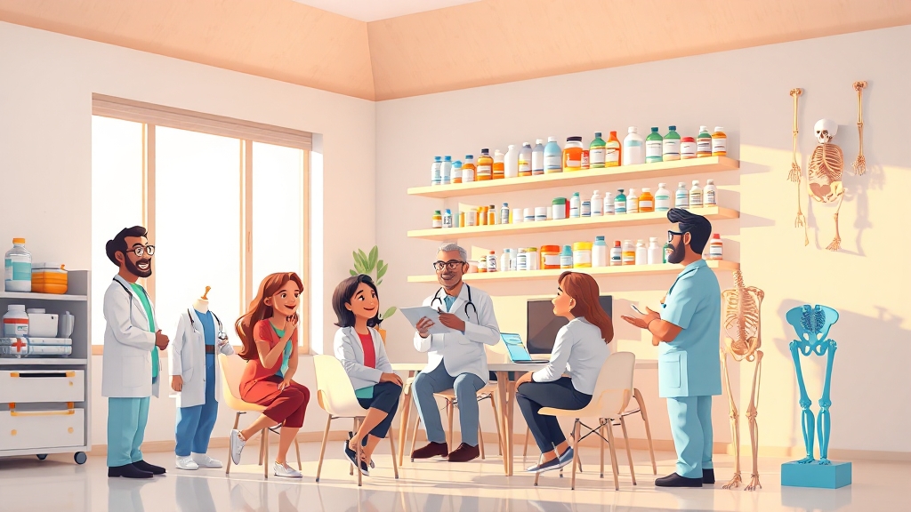 나에게 맞는 관절염 치료제 선택 가이드 (cartoon 스타일)