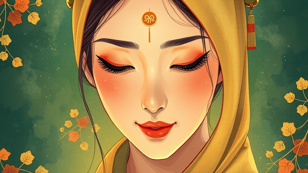 얼굴 부위별 관상 풀이 (illustration 스타일)