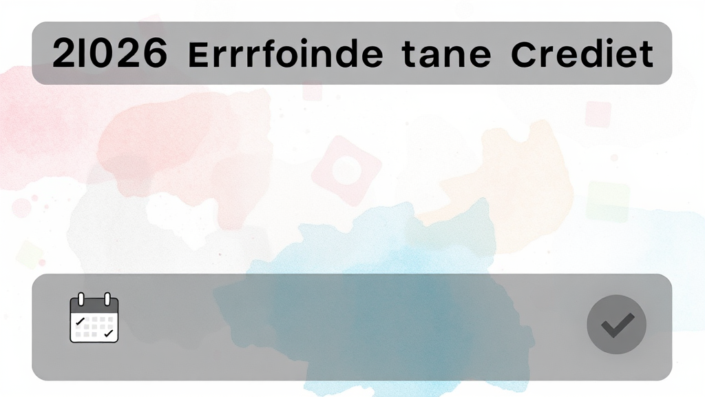 신청 기간 놓치지 마세요! 2026년 근로장려금 신청 절차 (watercolor 스타일)