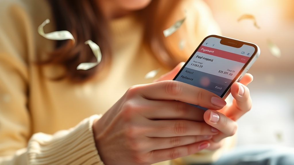 납부내역 확인 및 관리 (realistic 스타일)