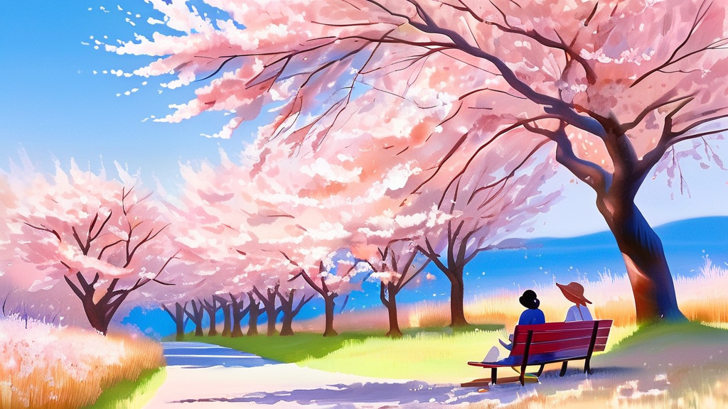 보청천 벚꽃길 방문 정보: 최적의 시기, 교통, 편의시설 완벽 가이드 (watercolor 스타일)